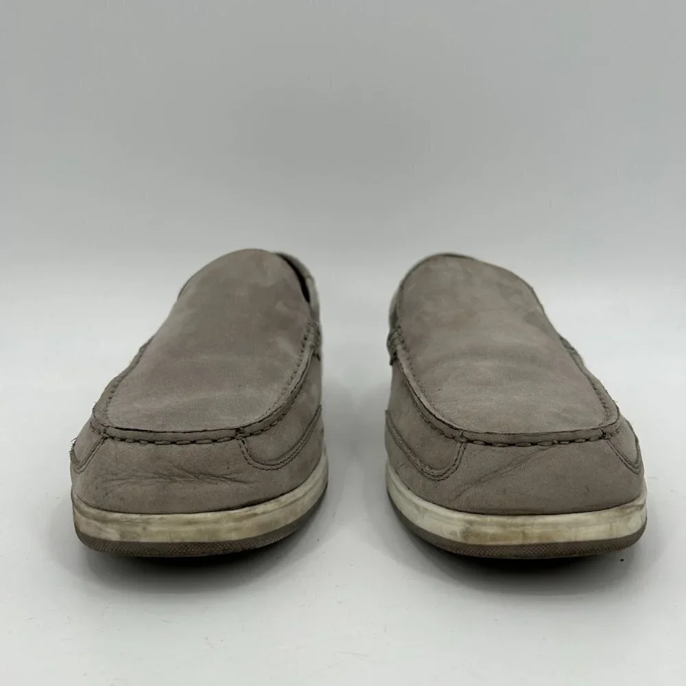 COLE HAAN Men's Gray Suede Slip On Loafer Office Boat Shoes Size 10